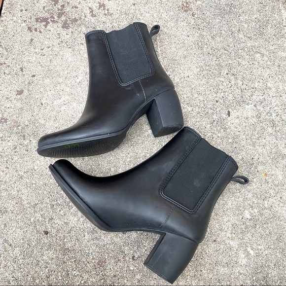 Jeffrey Campbell Hurricane Chunky Heel Rain Boots - Picture 4 of 5